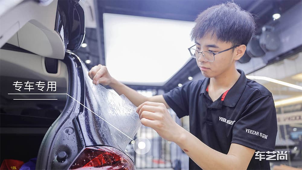 宝马X3深蓝色施工威固漆面保护膜流程及效果展示（图八）