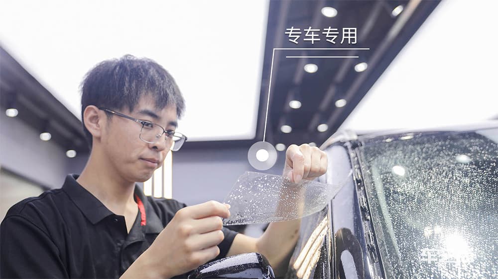 宝马X3深蓝色施工威固漆面保护膜流程及效果展示（图一一）