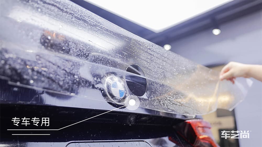 宝马X3深蓝色施工威固漆面保护膜流程及效果展示（图七）