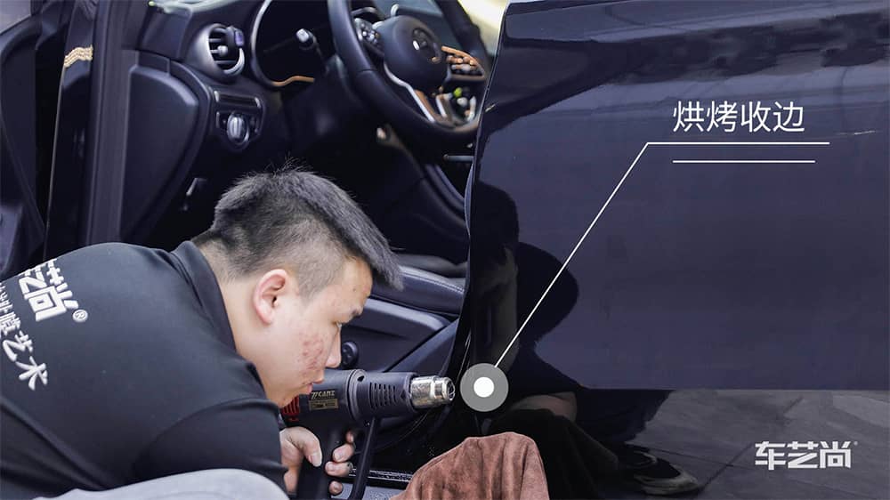 奔驰GLC260黑色施工威固漆面保护膜流程及效果展示（图一八）