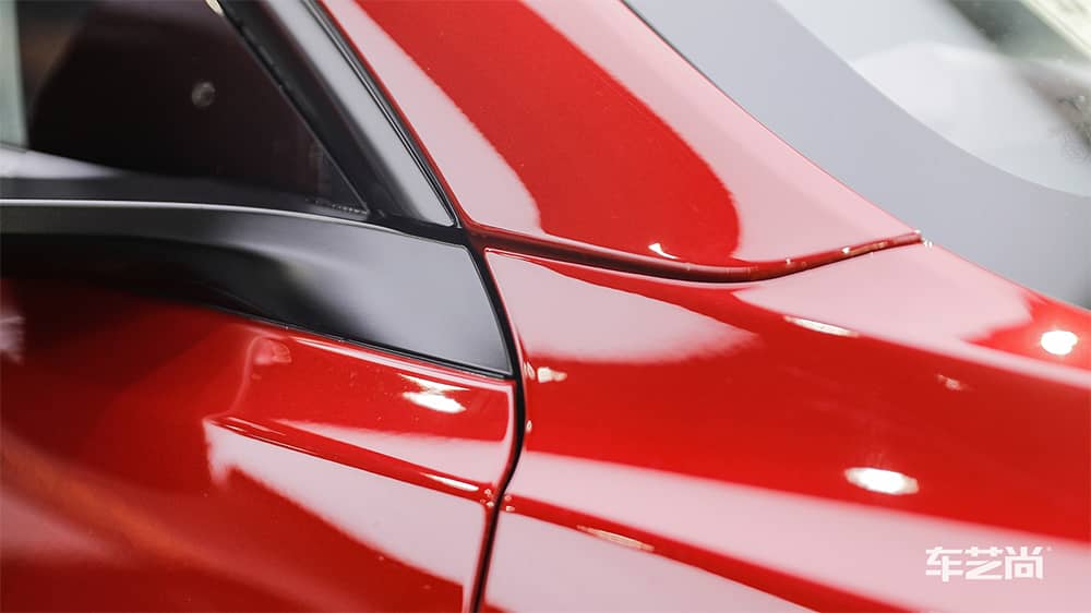 特斯拉Modle3红色施工威固漆面保护膜过程及效果展示（图二一）
