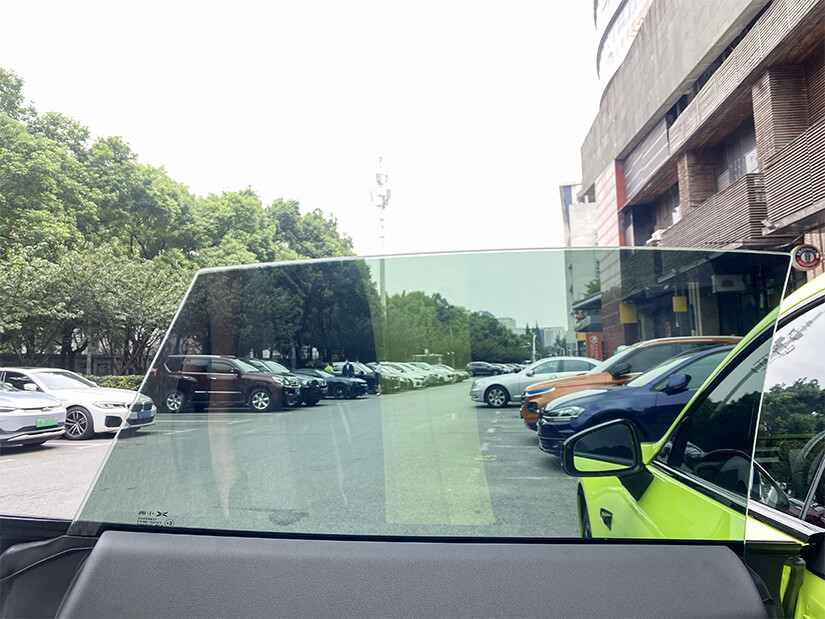 贴龙膜隔热膜后效果