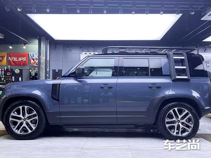 路虎车艺尚施工车衣后效果