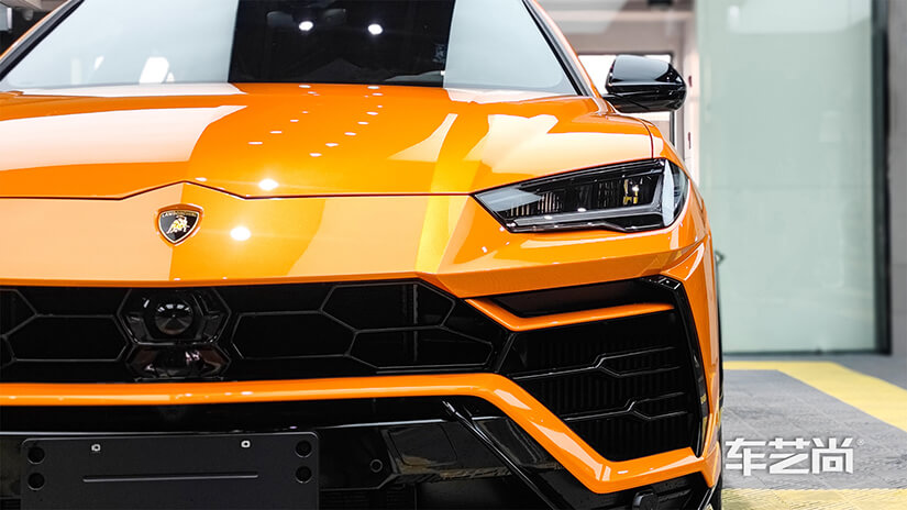 兰博基尼施工隐形车衣效果