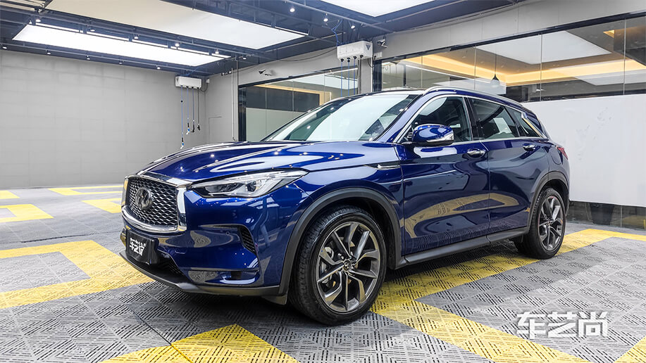 英菲尼迪QX5贴隐形车衣效果