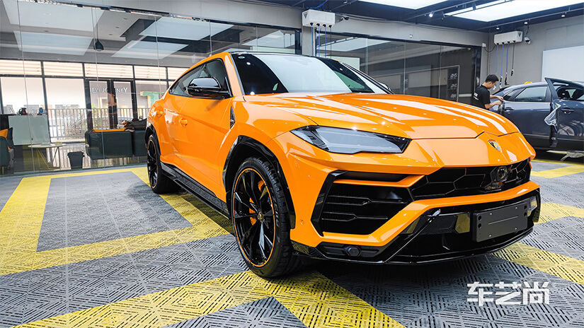 兰博基尼施工隐形车衣效果