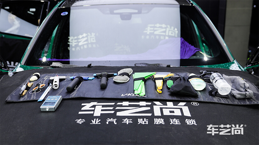 绿色宝马M3车艺尚施工