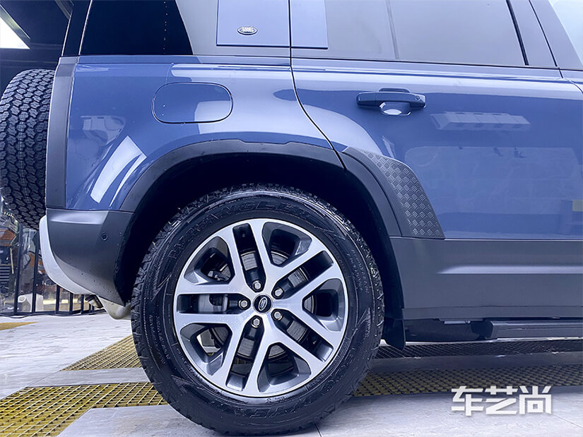 路虎车艺尚施工车衣后效果