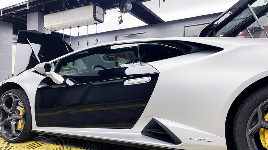 兰博基尼施工黑色改色膜案例（图7）