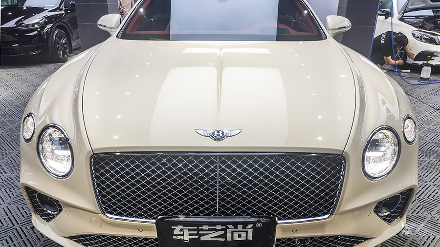 豪华跑车宾利欧陆GT施工威固VP70隔热膜（图7）