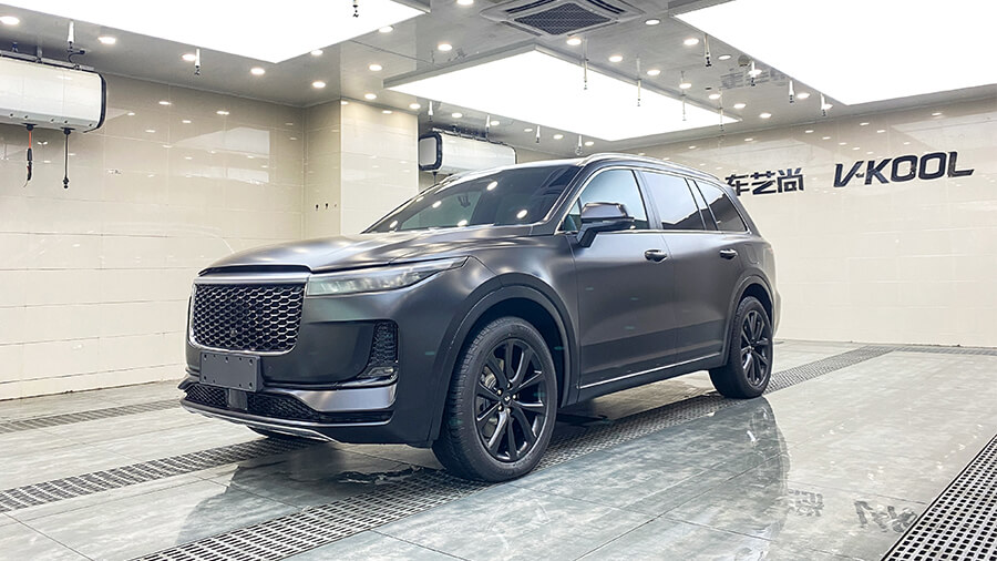 理想one黑色施工威固隔热膜VK70加VK25案例