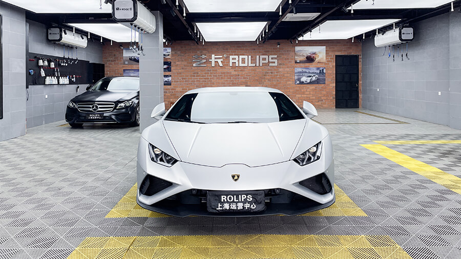 兰博基尼施工黑色改色膜案例（图1）