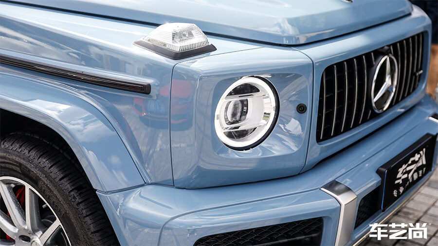 奔驰g63瓷器蓝施工威固隐形车衣案例（图16）