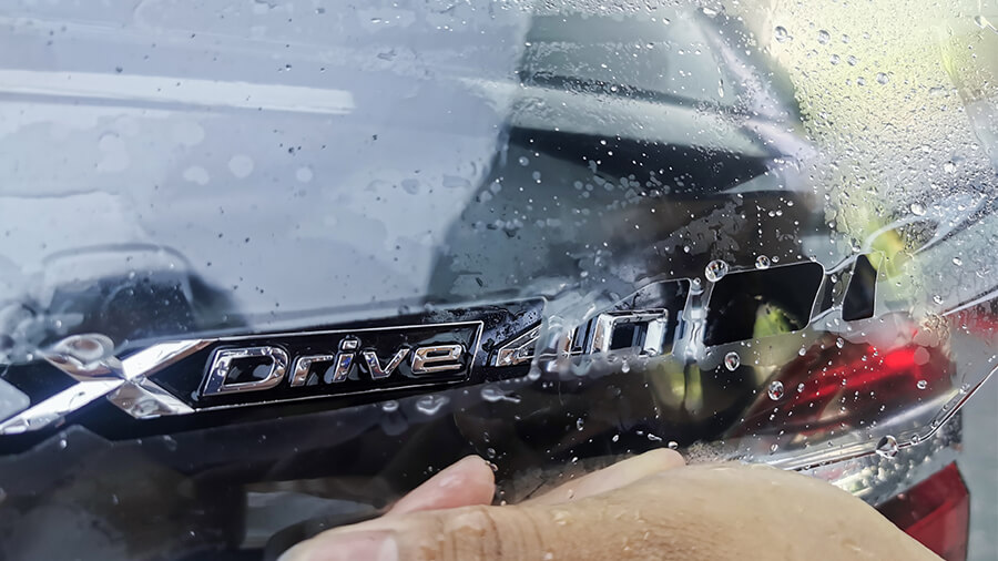 宝马X7黑色施工威固隐形车衣案例（图4）