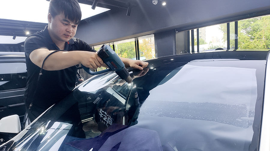 特斯拉modelY白色施工威固隔热膜VK70+K35（图7）