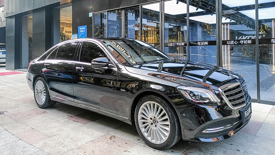 奔驰S黑色施工YEECAR隐形车衣G5案例