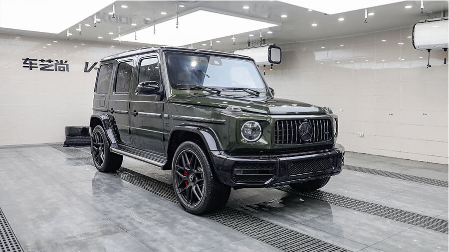 奔驰g63军绿色施工威固隐形车衣（图19）