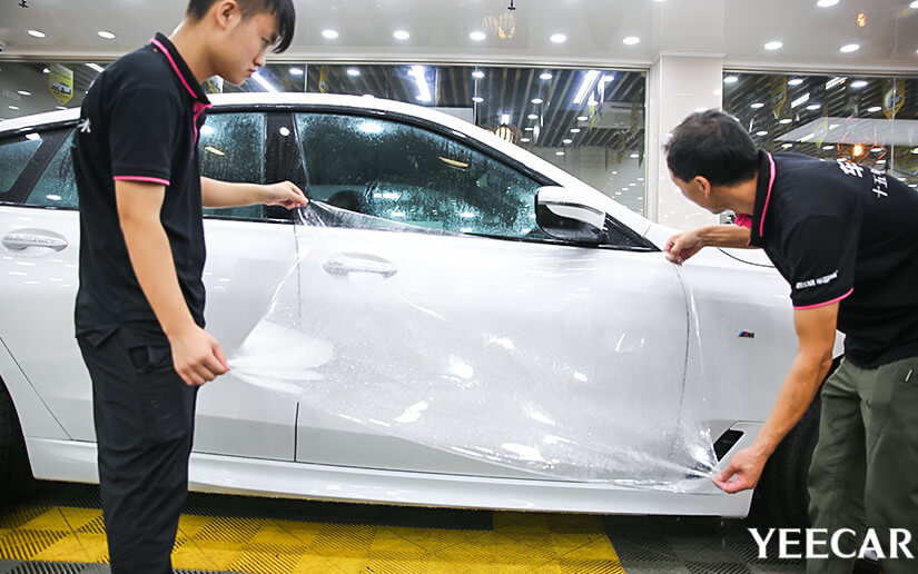 宝马6GT白色施工YEECAR隐形车衣（图4）