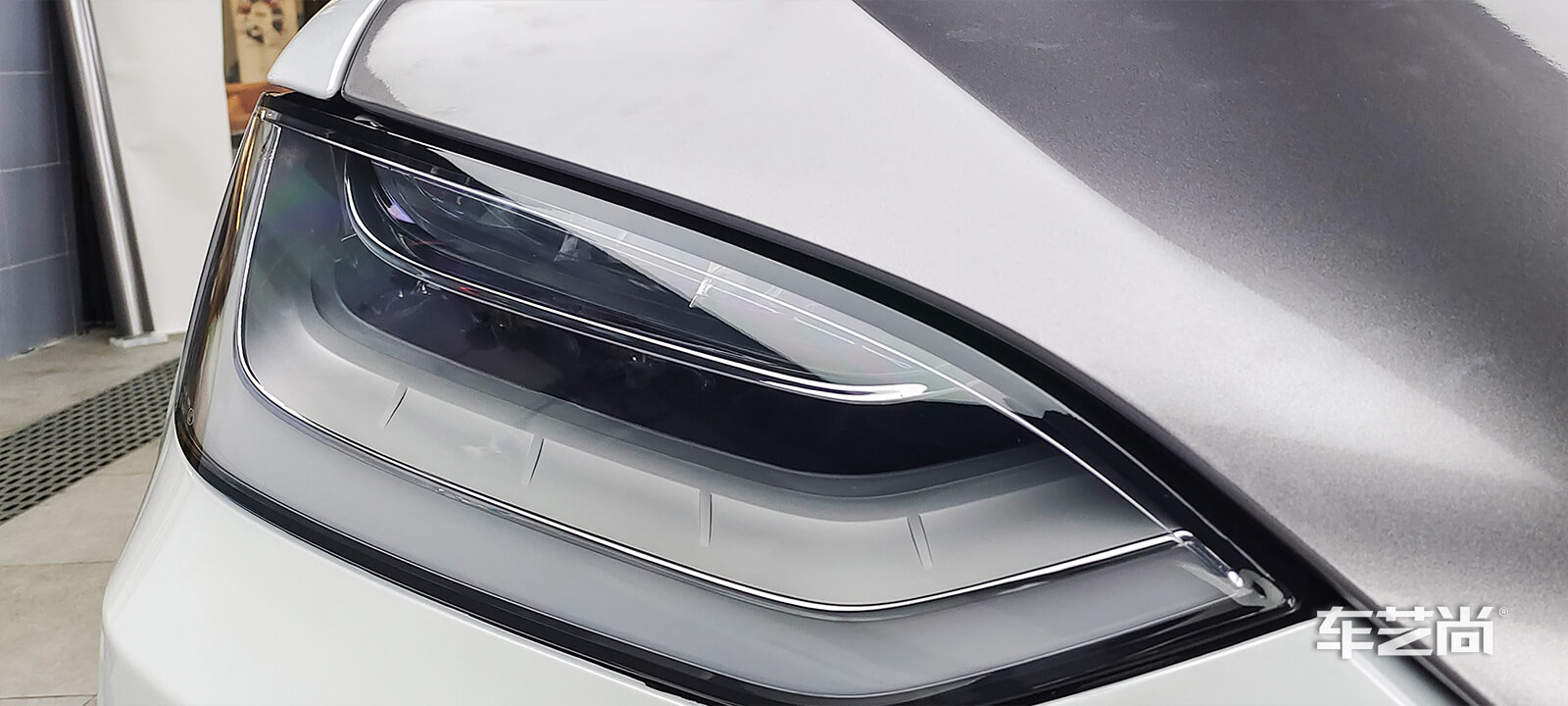 特斯拉MODELX施工车身改色膜（图7）