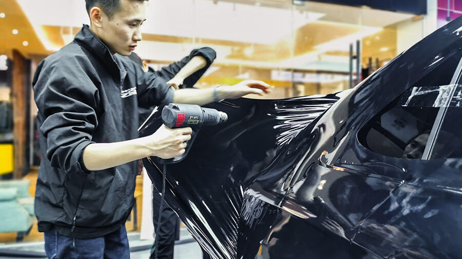 奔驰E级施工车身改色膜（图4）