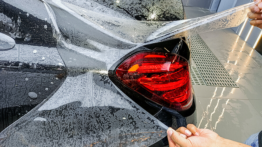 奔驰S黑色施工YEECAR隐形车衣G5（图7）