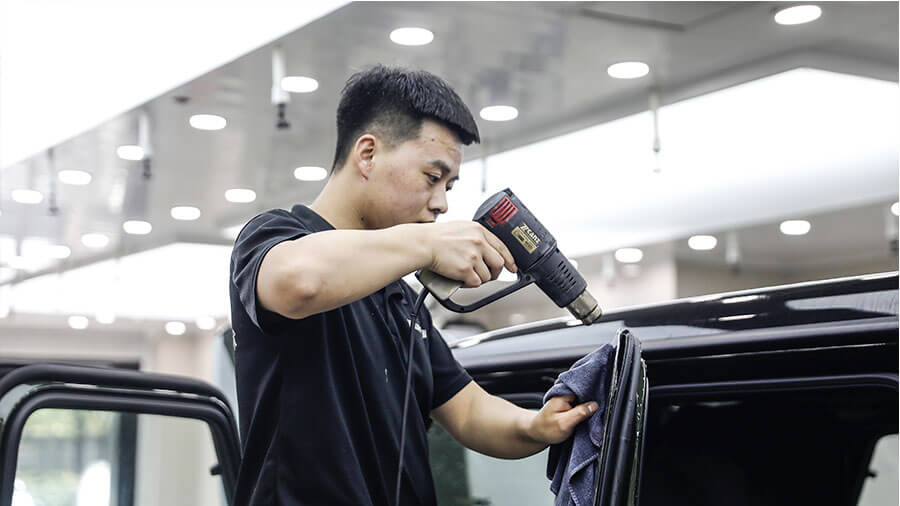 奔驰g63军绿色施工威固隐形车衣（图13）