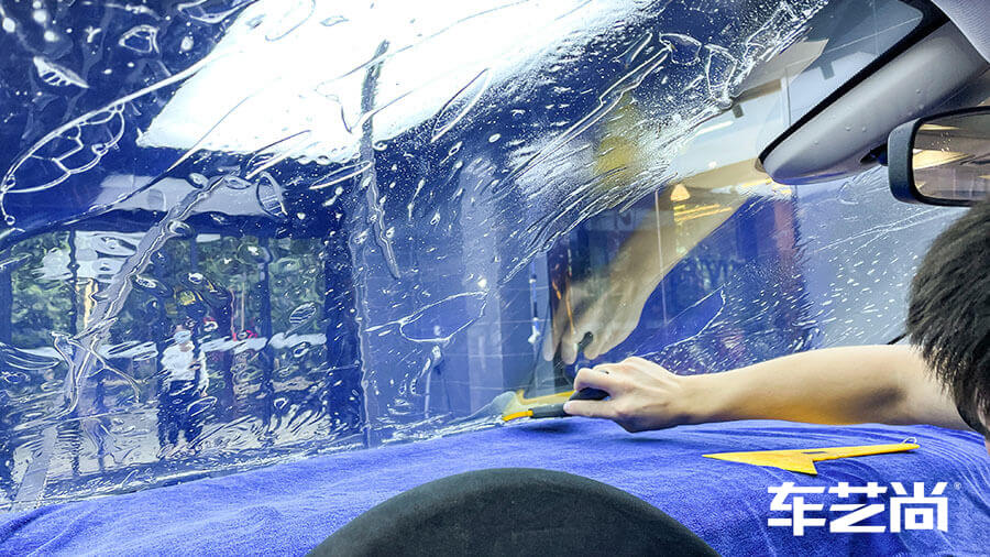 创维EV6施工龙膜玻璃膜案例（图4）