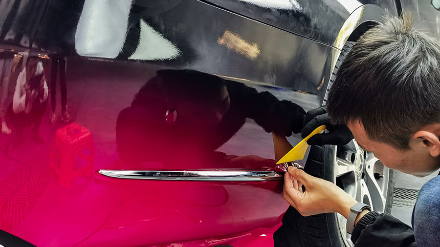 奔驰E级施工车身改色膜（图7）