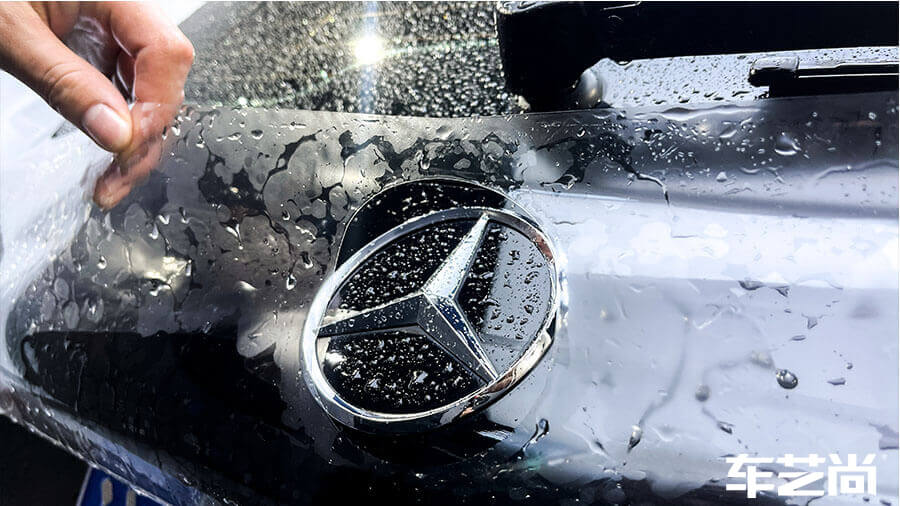 奔驰cle350黑色施工威固隐形车衣案例（图7）