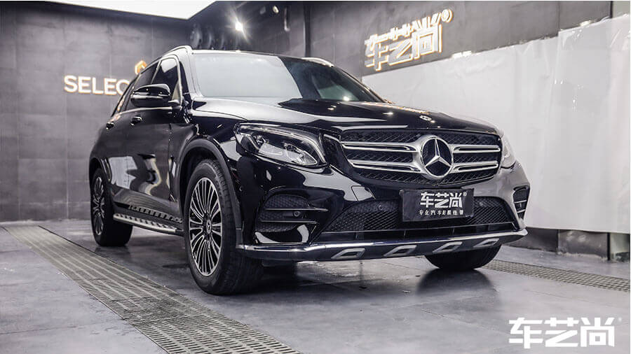 奔驰cle350黑色施工威固隐形车衣案例（图19）