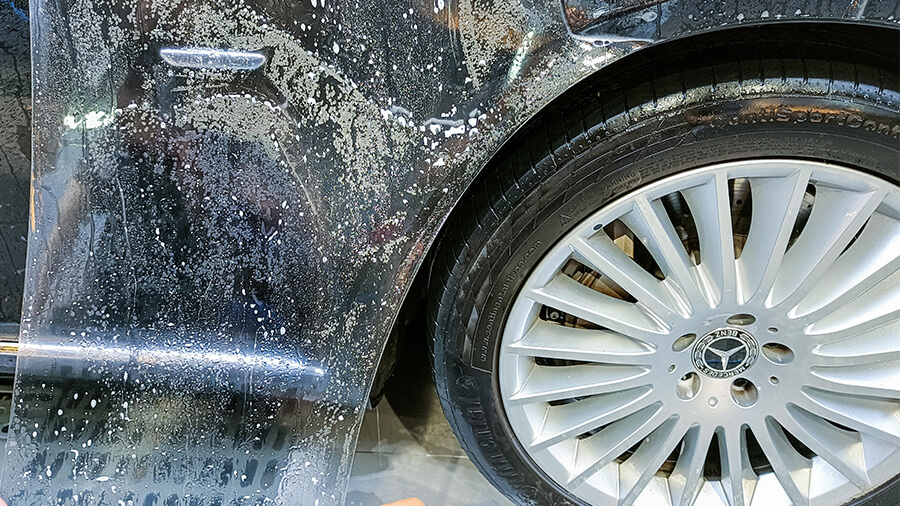 奔驰S黑色施工YEECAR隐形车衣G5（图5）