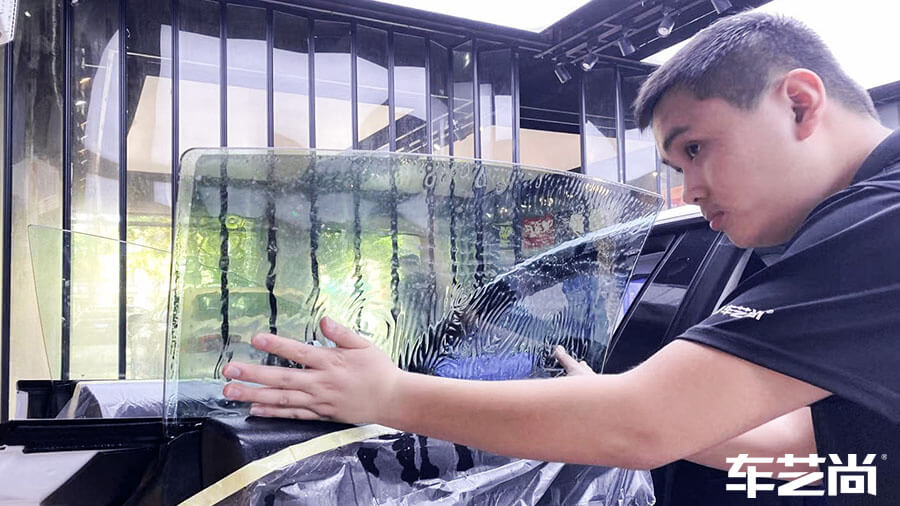 特斯拉modelY白色施工龙膜隔热膜畅悦（图7）