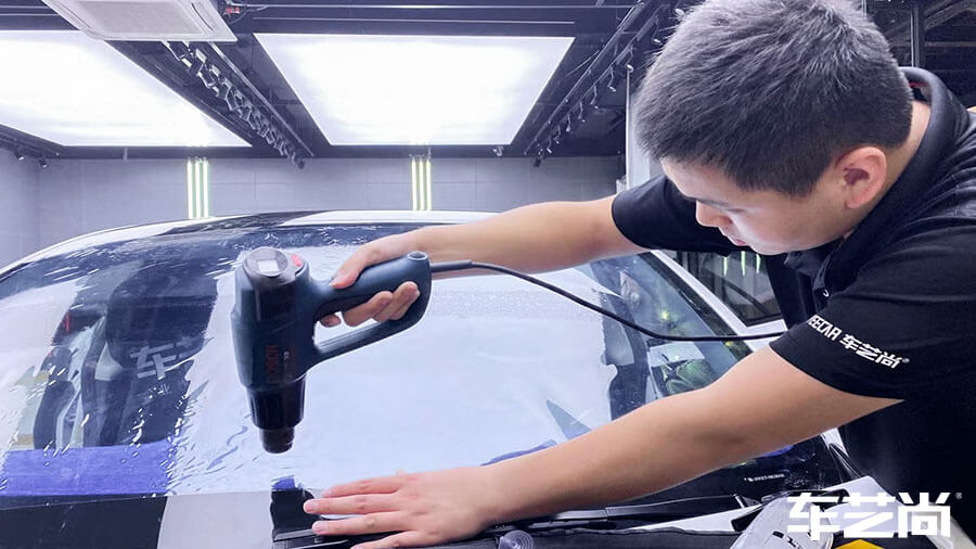 特斯拉modelY白色施工龙膜隔热膜畅悦（图4）