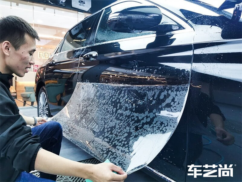 奔驰E级黑色施工罗利普斯隐形车衣RS80（图7）