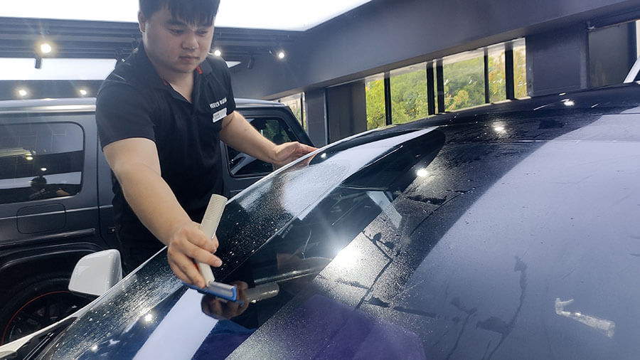 特斯拉modelY白色施工威固隔热膜VK70+K35（图4）