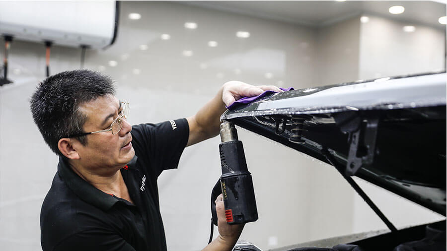 奔驰g63军绿色施工威固隐形车衣（图7）