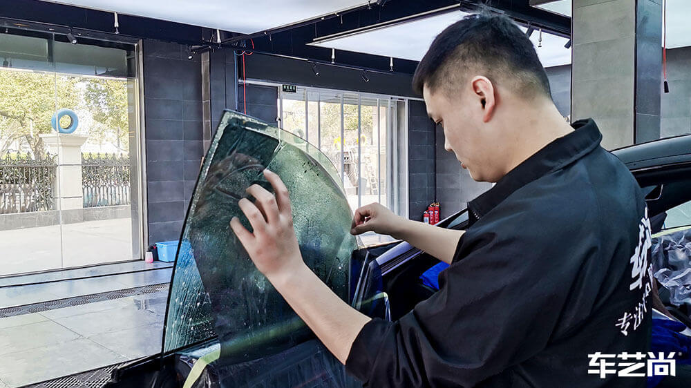 极氪001施工龙膜玻璃膜畅悦80+35+15（图3）