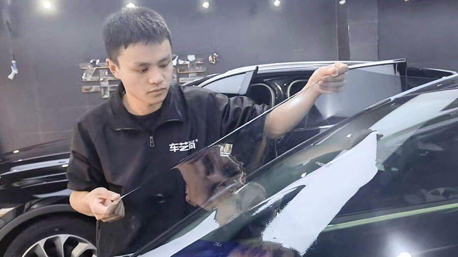 极氪001蓝色施工威固隔热膜VK70+WK20（图3）