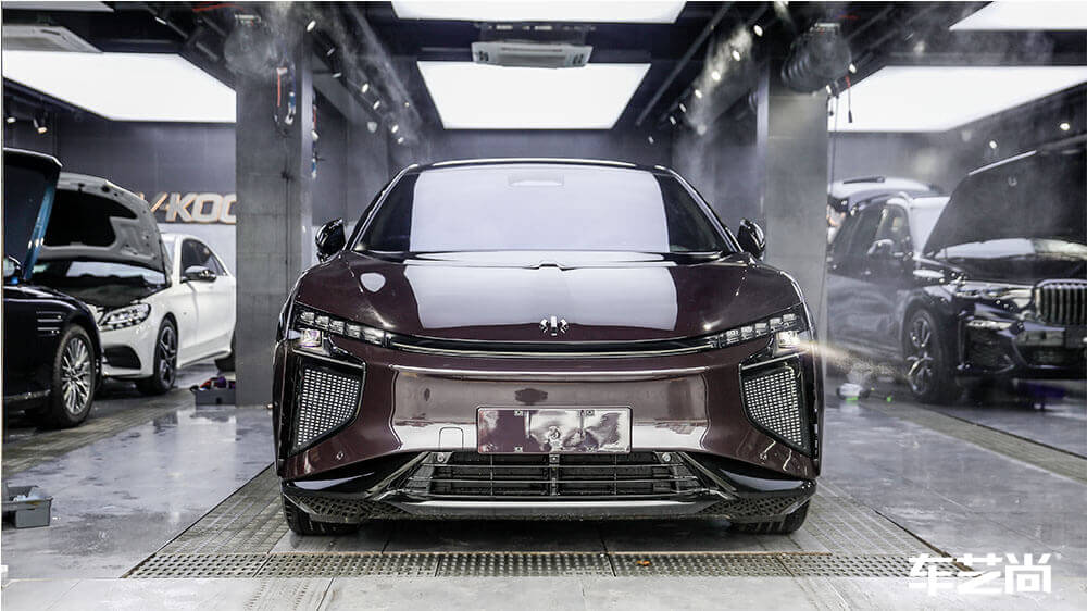 高合HiPhiX紫色施工威固隐形车衣（图1）