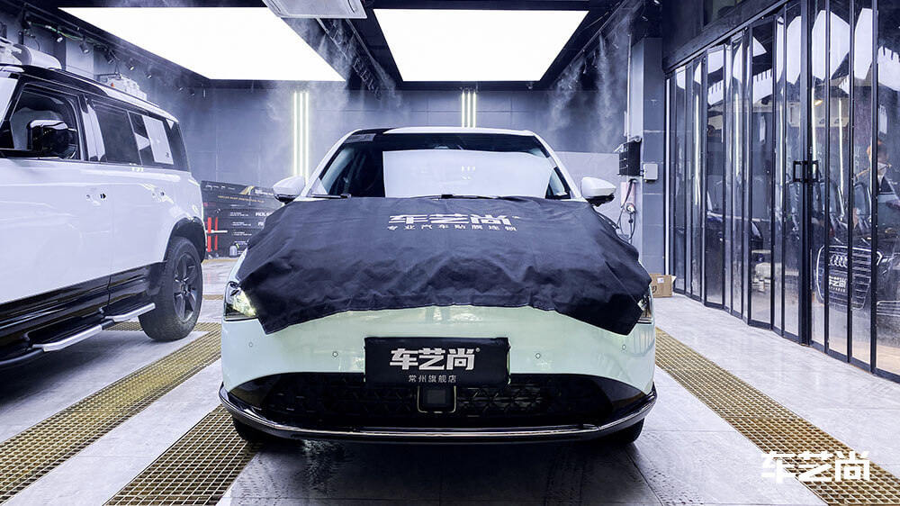 小鹏G3蓝色施工龙膜隔热膜畅悦80+35（图1）