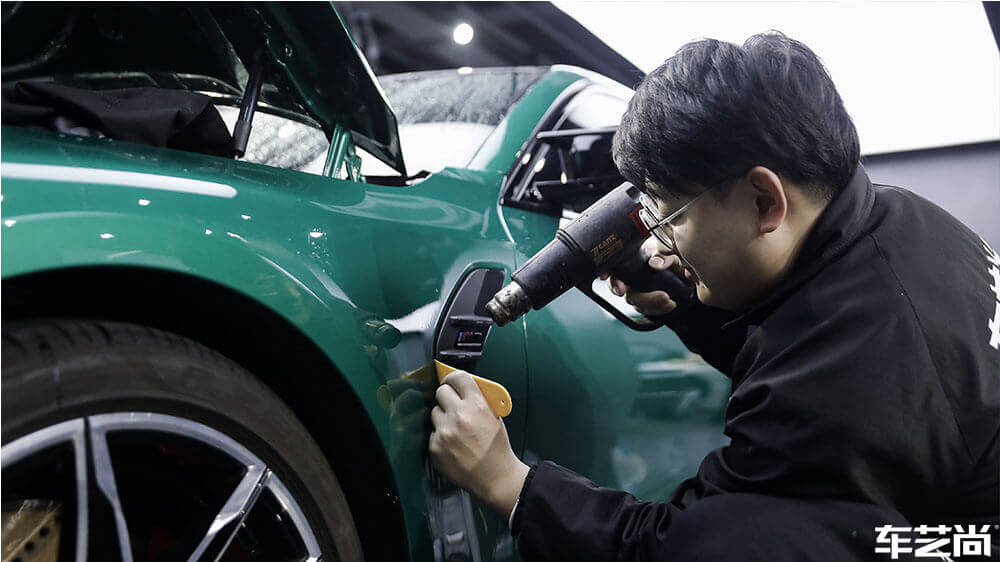 宝马M3绿色施工威固隐形车衣（图9）