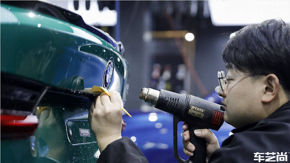 宝马M3绿色施工威固隐形车衣（图12）