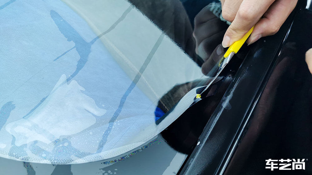 极氪001施工龙膜玻璃膜畅悦80+35+15（图1）