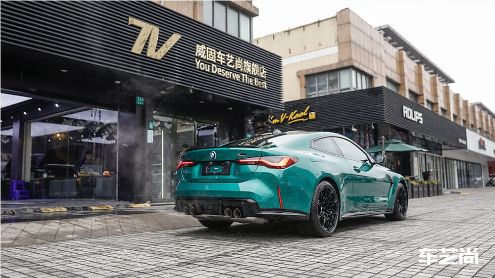 宝马M4绿色施工威固隐形车衣（图21）