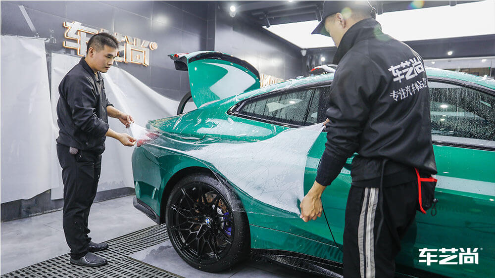 宝马M4绿色施工威固隐形车衣（图12）