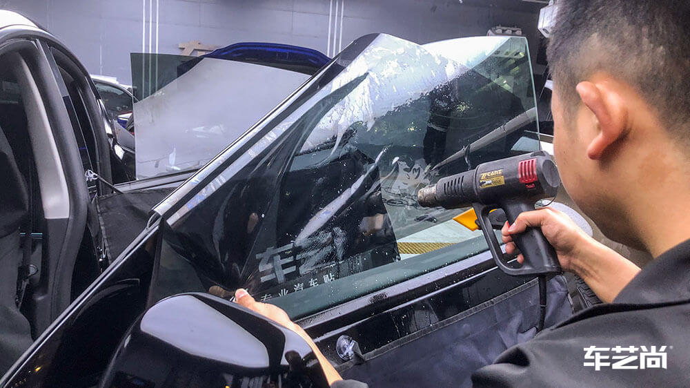 特斯拉MODEL-Y黑色施工龙膜隔热膜畅悦系列（图9）