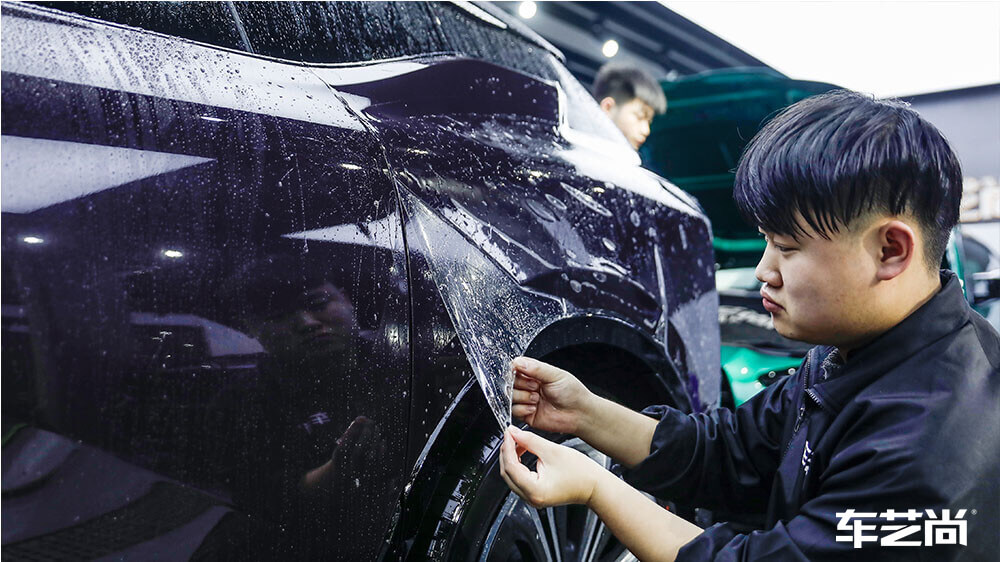 高合HiPhiX紫色施工威固隐形车衣（图6）