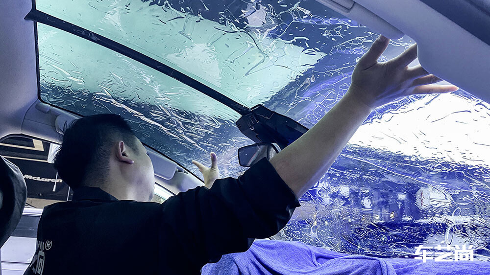 小鹏G3蓝色施工龙膜隔热膜畅悦80+35（图6）