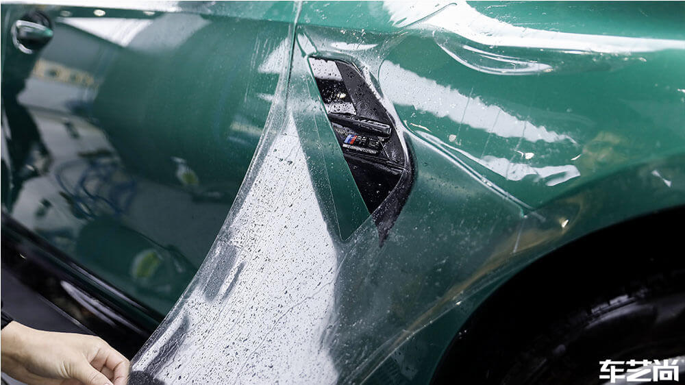 宝马M3绿色施工威固隐形车衣（图6）