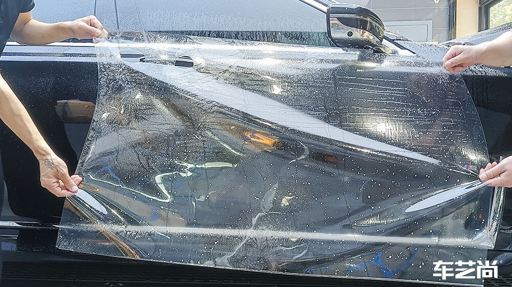 宝马7系黑色施工威固隐形车衣V100（图3）